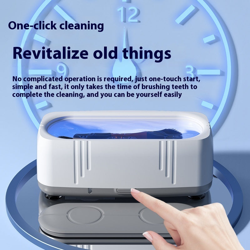 High Frequency Vibration Usb Household Multi-function Glasses Jewelry Cleaning Box