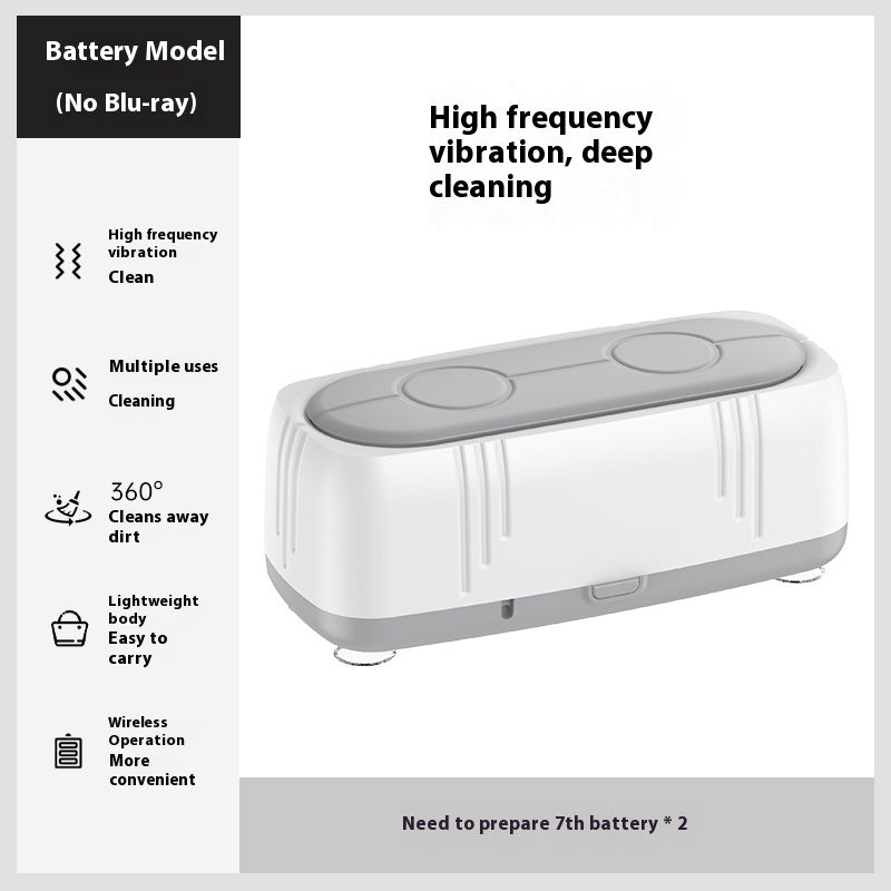High Frequency Vibration Usb Household Multi-function Glasses Jewelry Cleaning Box