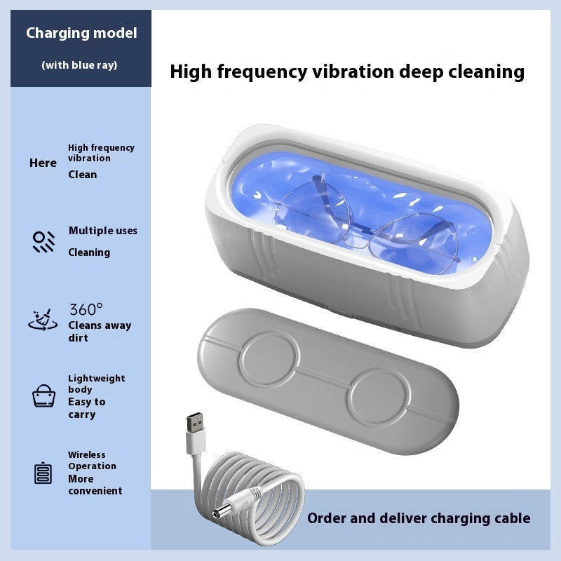 High Frequency Vibration Usb Household Multi-function Glasses Jewelry Cleaning Box