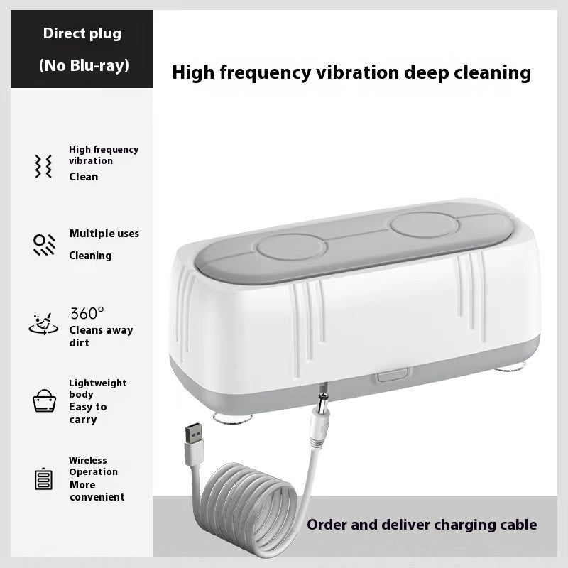 High Frequency Vibration Usb Household Multi-function Glasses Jewelry Cleaning Box